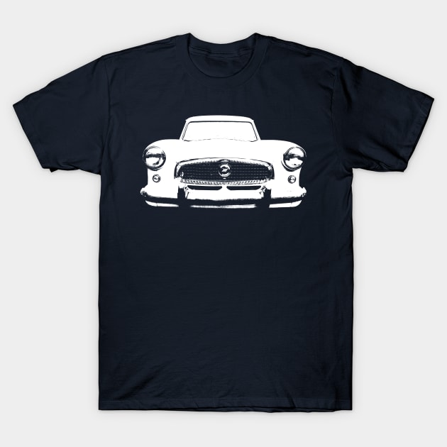 Nash Metropolitan 1950s classic car monoblock white T-Shirt by soitwouldseem